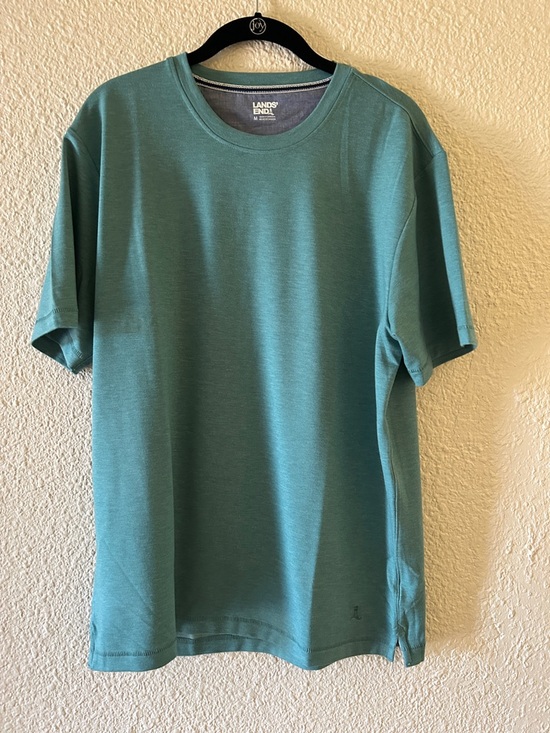 Lands' End Other - Lands' End Men's Teal Short-Sleeve Crew Tee